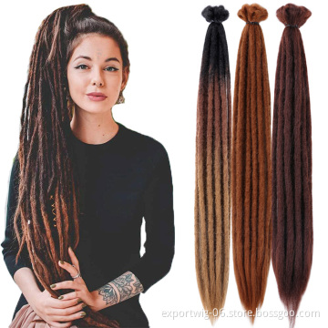 Dread Locks Micro Afro Soft Dead Lock Crochet Hair Extensions 20inches Straight Dreadlocks Synthetic Fiber Braiding Faux Locs
